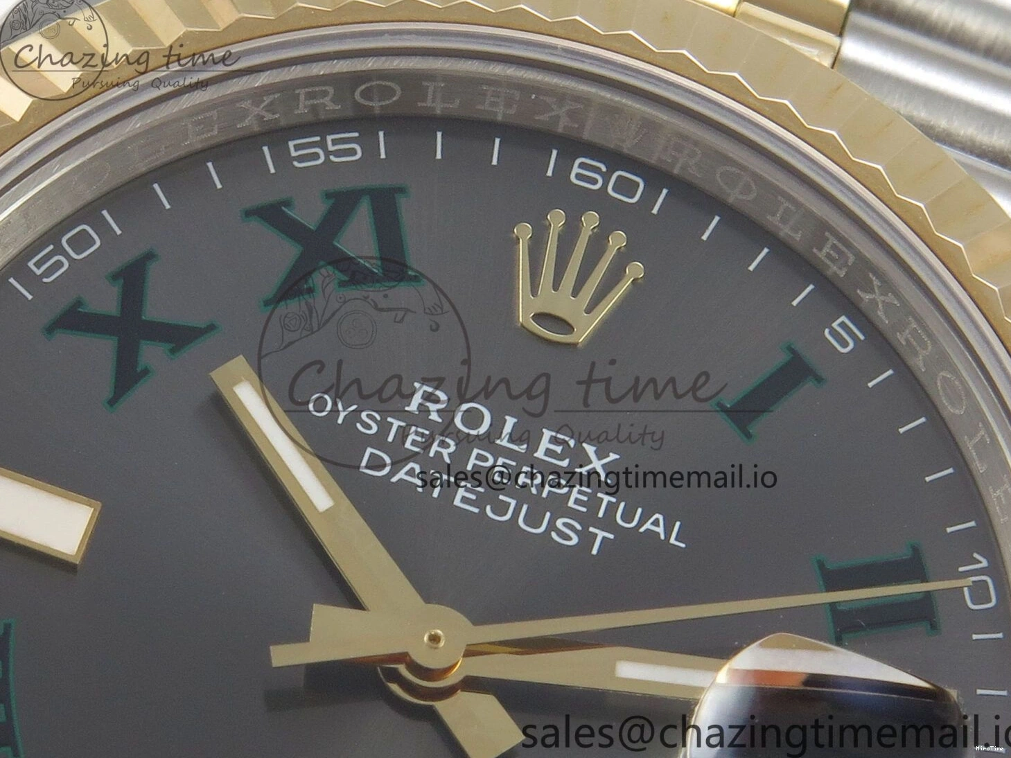 MiroTime 0424 Reliable DateJust 41mm 126333 SS YG 3EF 1:1 Best Edition Gray Roman Dial on SS YG Jubilee Bracelet SA 302